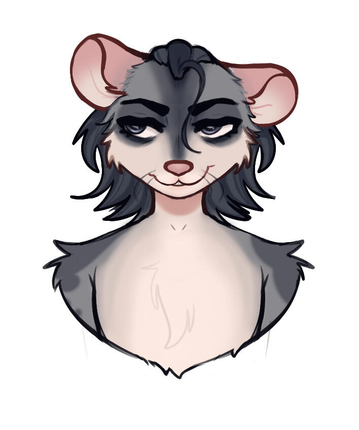fully shaded bust